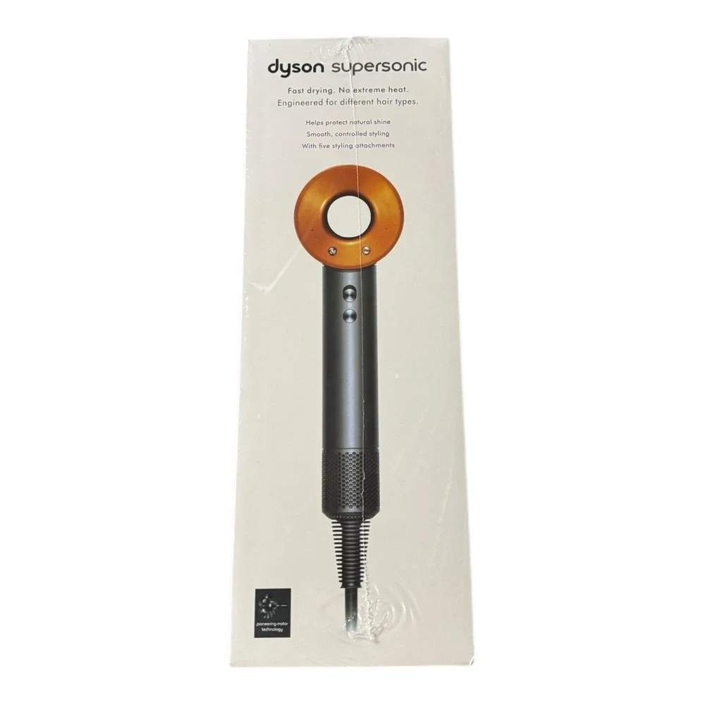 Dyson Supersonic Hair Dryer HD08 Copper/Nickel 5 Attachments Brand New Sealed